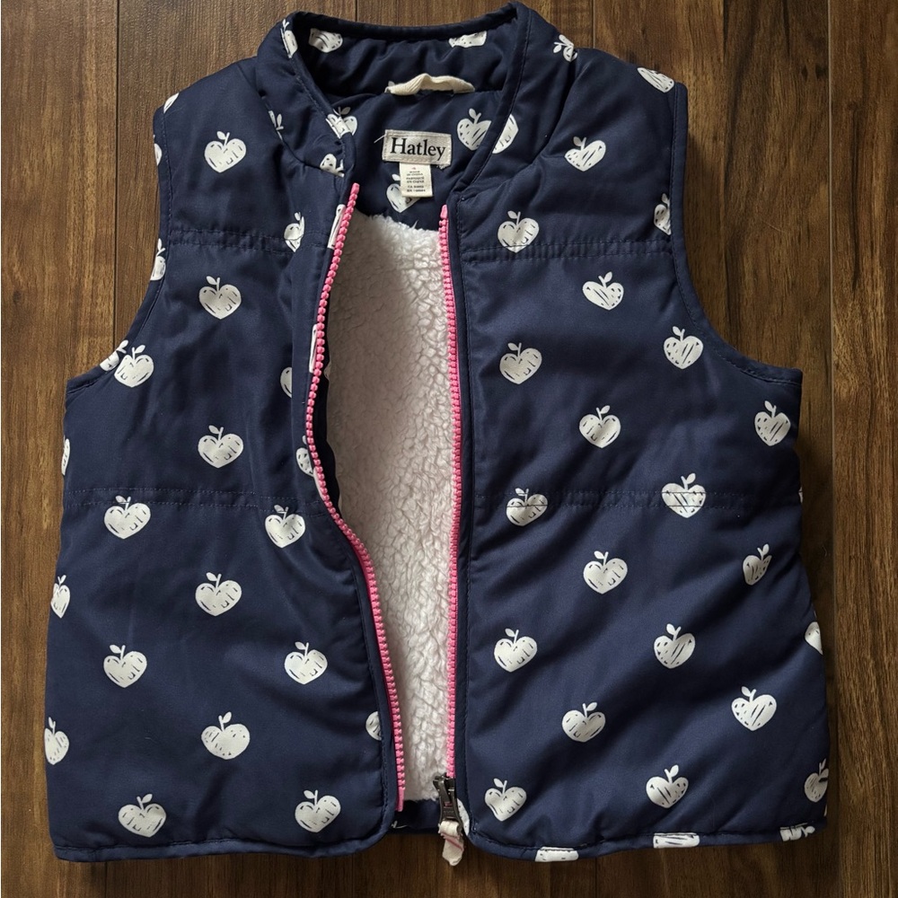 Hatley Blue Vest with Sherpa interior